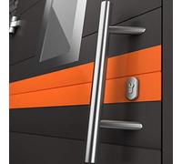 Tirant de porte en acier inoxydable 45° 1800 mm