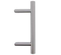 Tirant de porte oblique en acier inoxydable 45° 330mm Achsmaß 210mm