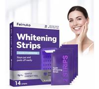 Tiras Blanqueadoras Moradas, Fáciles de Usar, Efectivas para Reducir Manchas en los Dientes, Tratamiento de 30 Minutos para un Sonrisa Natural (1)