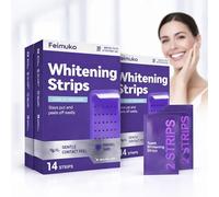 Tiras Blanqueadoras Moradas, Fáciles de Usar, Efectivas para Reducir Manchas en los Dientes, Tratamiento de 30 Minutos para un Sonrisa Natural (3)