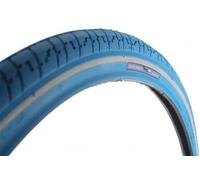 Pneu Dutch Perfect 28 x 1 ½" / 40-635 mm avec protection anti-crevaison - Bleu avec bande réfléchissante