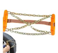 Tire Anti Skid Chain - Steel Traction Chain Set, Snow Tire Chains, Adjustable Wheel Chains, Heavy Duty Grip | For Truck Compromising SUV Snow Mud Sand Road Driving Safety Use