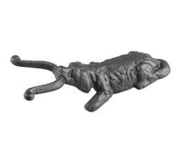 Tire-bottes décoratif utile en fonte en forme de chien qui joue