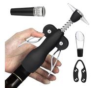 Tire-bouchon - 21,1 x 8,9 x 5,1 cm, tire-bouchon manuel ergonomique, multi-pièces robuste pour la maison, restaurant, bar, cuisine, cave, fête, service pour Ta
