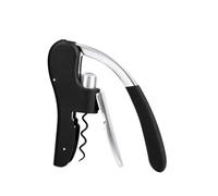 Tire-bouchon à vin, levier de liège domestique, ouvre-bouteille Type poussoir(Black)