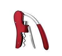 Tire-bouchon à vin, levier de liège domestique, ouvre-bouteille Type poussoir(Red)