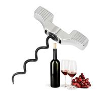 Tire-bouchon à vin manuel - Outil de bar ergonomique et résistant à la rouille en acier inoxydable - Pour , camping, restaurant, hôtellerie, intérieur, maison, cuisine, fête et autres