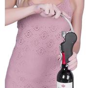 Tire-bouchon à vin vertical - Ouvre-levier manuel ergonomique, outil de bar et de cuisine, comprend des vis antiadhésives supplémentaires, coupe-, construction en de zinc | Accessoire p