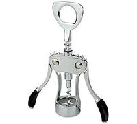Tire-bouchon ailé, Tire-bouchon ouvre-bouteille en acier inoxydable argent 18x7,3 cm