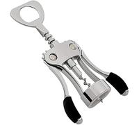 Tire-bouchon ailé, Tire-bouchon ouvre-bouteille en alliage de Zinc argent 6.4 * 19cm