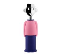 Alessi Tire-bouchon Alessandro M. AM23 PAZ – Résine thermoplastique et zamak chromé, rose/bleu