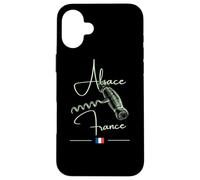 Tire-Bouchon Alsace France Vignoble Art Vin Drapeau Français Coque pour iPhone 16 Plus