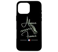 Tire-Bouchon Alsace France Vignoble Art Vin Drapeau Français Coque pour iPhone 16 Pro Max