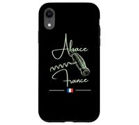 Tire-Bouchon Alsace France Vignoble Art Vin Drapeau Français Coque pour iPhone XR