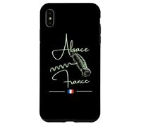 Tire-Bouchon Alsace France Vignoble Art Vin Drapeau Français Coque pour iPhone XS Max