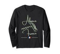 Tire-Bouchon Alsace France Vignoble Art Vin Drapeau Français Manche Longue