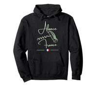 Tire-Bouchon Alsace France Vignoble Art Vin Drapeau Français Sweat à Capuche