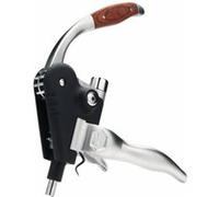 Laguiole Tire-bouchon Levier à crémallière, aluminium & bois, vrille incl., coffret noir/marron G
