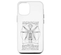 Tire-Bouchon Barman œnophile vitruvien Homme da Vinci vin Coque pour iPhone 12/12 Pro