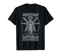 Tire-Bouchon Barman œnophile vitruvien Homme da Vinci vin T-Shirt
