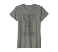 Tire-Bouchon Barman œnophile vitruvien Homme da Vinci vin T-Shirt