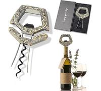 Tire-Bouchon Bilame Ah-So 3 en 1 pour Vins Vieux et Millésimés | Ouvre-Bouteille à Deux Broches en Acier Inoxydable, Extracteur de Bouchons en Liège Fragiles, Idéal Sommelier & Œnologie (bronze)