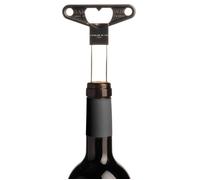 Tire-bouchon bilame en métal noir 8x1x10cm