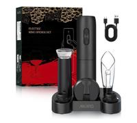 Tire-bouchon électrique - AIKARO - Set C - Rechargeable - 40 bouteilles/charge - Kit complet avec socle
