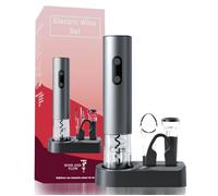 Tire Bouchon Electrique Rechargeable 6 en 1 - Coffret Ouvre Bouteille USB - Idée Cadeau Original
