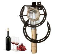 Tire-bouchon en fer à cheval vintage - Ouvre-bouteille de vin en métal rustique, outil de bar de cuisine de ferme, accessoire de décoration occidentale | Ouvre-vin manuel durable