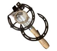 Tire-bouchon en forme de fer à cheval de 20 cm | Ouvre-bouteille de vin | Accessoire rustique pour cuisine, maison, bar avec construction durable pour garage