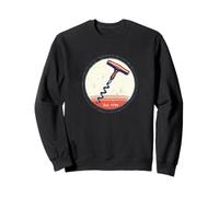 Tire-Bouchon Graphique Vintage - Design Classique Amateur de vin Sweatshirt