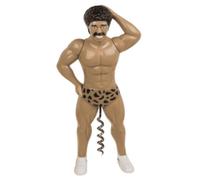 Tire-Bouchon Homme Muscleman Moustache 20cm en Plastique ABS Modèle Insolite et Original Accessoire Apéro Fun et Design
