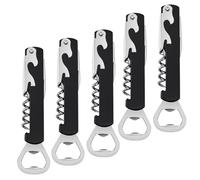 Tire Bouchon Limonadier Professionnel Sommelier - 5 PC, Couteaux de Sommelier ,3 en 1 Tire Bouchon Sommelier, en Acier Inoxydable Avec Décapsuleur et Coupe-Capsule, Qualité Hôtel et Restaurant