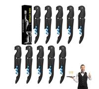 Tire Bouchon Limonadier Professionnel Sommelier Madehay Tire Bouchon Professionnel, Couteaux de Sommelier en Acier Inoxydable Avec Décapsuleur et Coupe-Capsule (5, Noir Bleu)