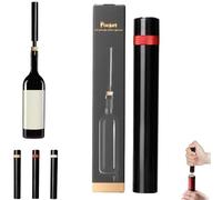 Tire-bouchon Loritia, tire-bouchon AeroPop, tire-bouchons Loritias Aeropop, tire-bouchons à aiguille, tire-bouchon de poche portable avec pompe à air comprimé pour la maison et les fêtes (Red)