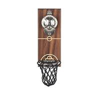 Tire-bouchon magnétique en bois de noyer noir avec cadre en bois de noyer - Décapsuleur mural - Cadeau créatif pour anniversaires, anniversaires de mariage