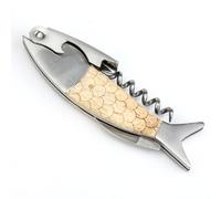 Tire-bouchon manuel avec coupe-capsule dentelé et décapsuleur intégré