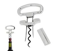 Tire-bouchon manuel, tire-bouchon, tire-bouchon, ouvre-bouteille à deux dents avec deux dents, pour serveur, barman, collectionneur de vin, salle à manger, hôtel, réunions et Noël