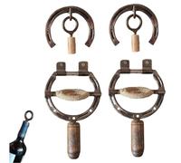 Tire-bouchon mural en forme de fer à cheval - Ouvre-bouteille rétro en forme de fer à cheval, style industriel, décoration murale pour cuisine ou bar