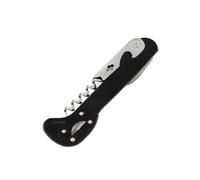 Chefgastro Tire-bouchon sommelier Beaumont, coupe-capsule 4 roues noir 150×25×10 mm CB019