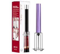 Tire-bouchon pneumatique Tire-bouchon pneumatique Tire-bouchon pneumatique Avec une simple pression, vous pouvez retirer le bouchon en quelques secondes Outil de retrait de bouchon (Purple, One Size)