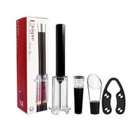 Tire Bouchon, Pression de L'air Tire-Bouchon de Vin Bouchon Portable Poche Pompe à Air Ouvre Bouteille de Vin avec Coupe-Capsule Ouverture de Bouteille Portable Accessoire