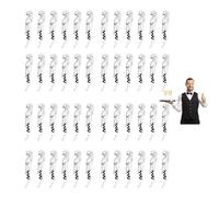 Tire Bouchon Sommelier,Limonadier Professionnel Serveur, Couteaux en Acier Inoxydable Avec DéCapsuleur et Coupe-Capsule (24, Blanc)