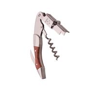 Tire bouchon Sommelier Push Wood acier 5.00x3.00 cm