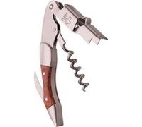 Tire bouchon Sommelier Push Wood - Vacuvin - Argent - Acier Argent