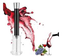 Tire Bouchon,Tire Bouchon à Pression d'air, Ouvre Bouteille en Acier Inoxydable, Verseur pour Le Vin, pour Sommelier, Amateurs de Vin, Fêtes, Mariages, Noël (Black)