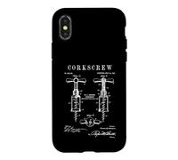 Tire-Bouchon Tire-Bouchon Ancien Vintage Verni Coque pour iPhone X/XS