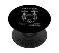 Tire-Bouchon Tire-Bouchon Ancien Vintage Verni PopSockets PopGrip Adhésif