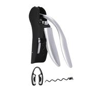 Tire-bouchon vertical compact, ergonomique et portable, manuel avec vis anti-adhésives supplémentaires et coupe- , comprend un couteau et des vis supplémentaires